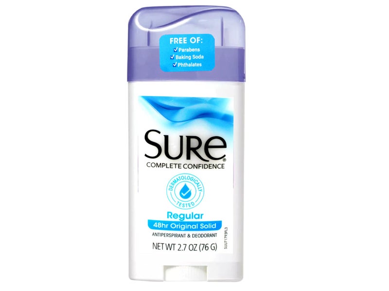 Sure Anti-Perspirant & Deodorant Original Solid, Regular Scent 2.70 oz (Pack of 5) - Image 2